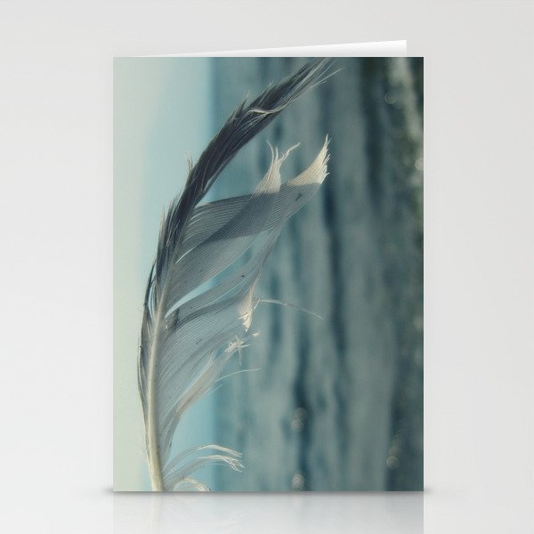 Ocean Feather Stationery Cards