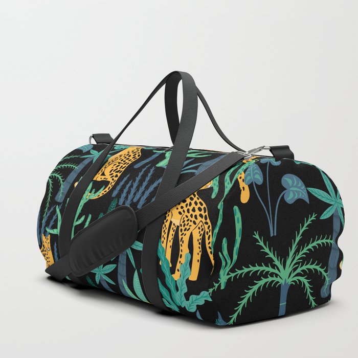 Leopard with Leaves Duffle Bag