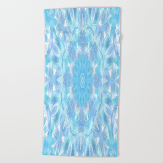 Soft Shades of Color Kaleidoscope Beach Towel