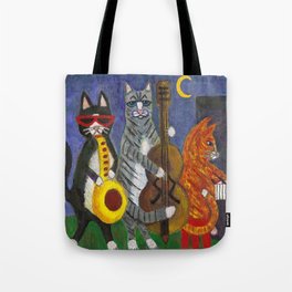 Jazz Cats Tote Bag