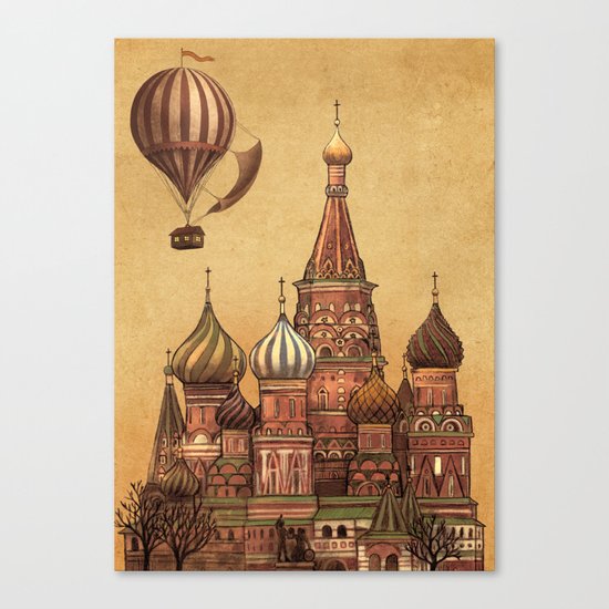 Trip to Moscow Canvas Print
