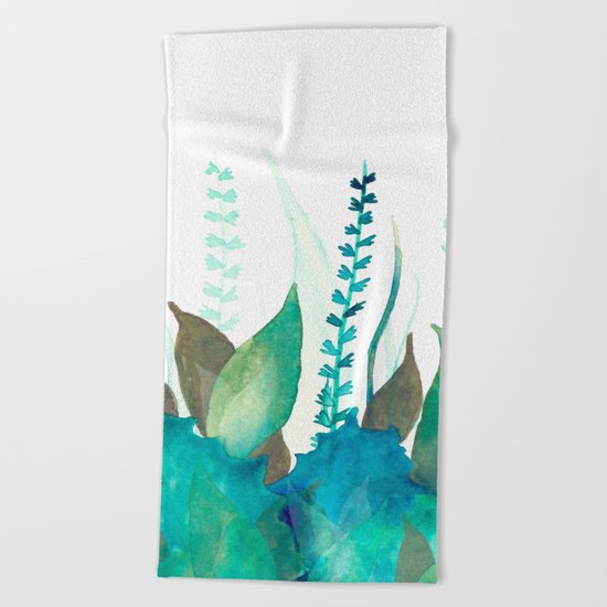 Botanical vibes 04 Beach Towel