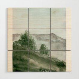 Landscape "Rolling Hills" Wood Wall Art