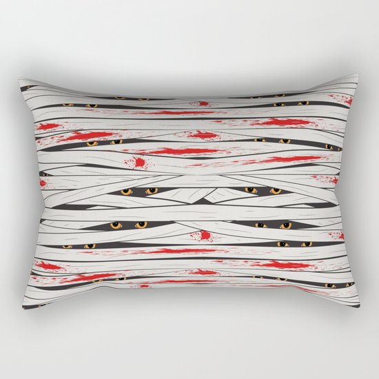 Halloween mummy bandages Rectangular Pillow