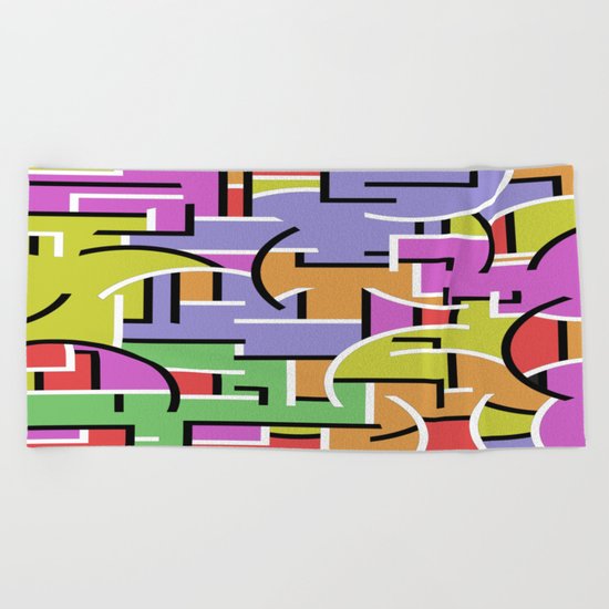 Segregation Of Colour Beach Towel