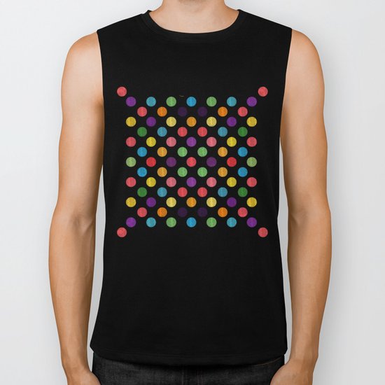 Lovely Dots Pattern Biker Tank