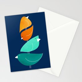 Bird Stack III Illustration Stationery Card