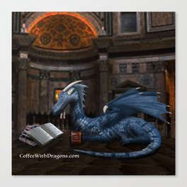 Coffee With Dragons (1x1) Canvas Print