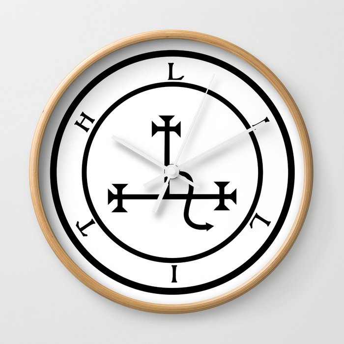 Sigil of Lilith- Female demon Lilith symbol Wall Clock