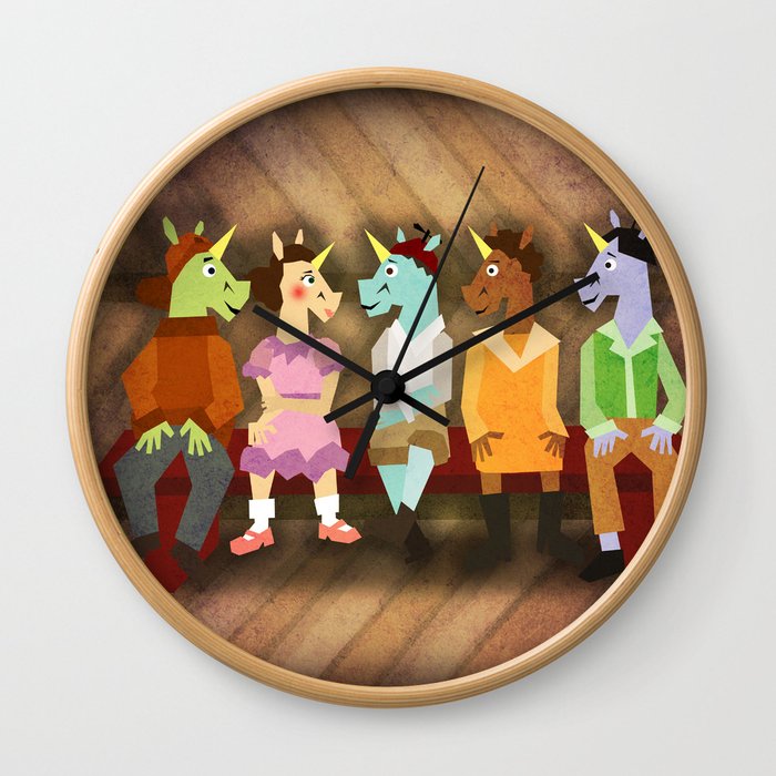 The Little Rascal Unicorns Wall Clock