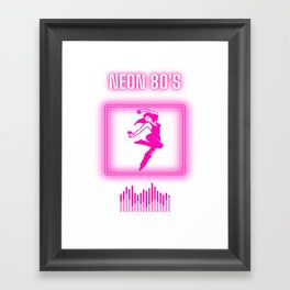 Neon 80s Framed Art Print