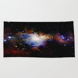 Orion NebulA Colorful Full Image Beach Towel