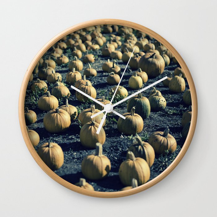 Pumpkin Farm Wall Clock