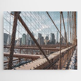 Brooklyn Bridge on a Winter Day Jigsaw Puzzle