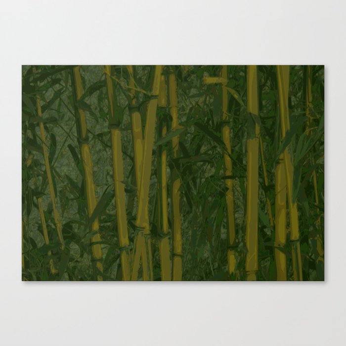 Bamboo Jungle Canvas Print By Layla Oz Society6
