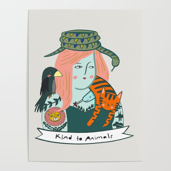 Kind To Animals Poster