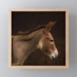 Dee Donkey Silhouette Framed Mini Art Print