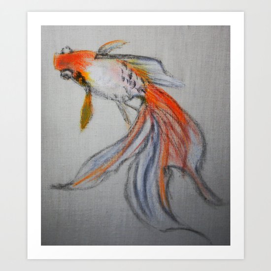 Goldfish Pond (close up #10) Art Print