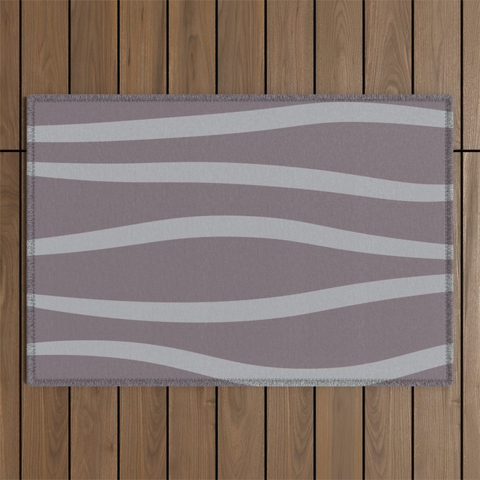 Abstract Waves Outdoor Rug