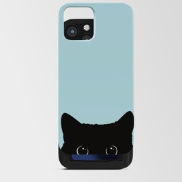 Black cat I iPhone Card Case