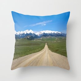 Old Country Road Throw Pillow