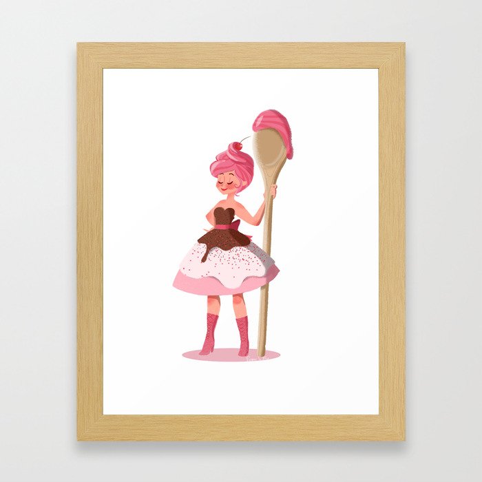 Sugar Lady Framed Art Print