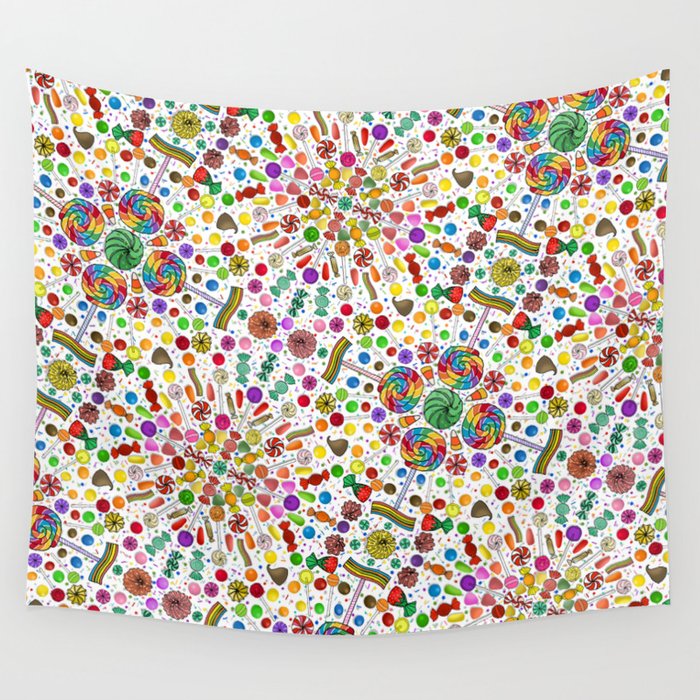 Candy Kaleidoscope  Wall Tapestry