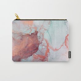 PInk and blue marble design Carry-All Pouch