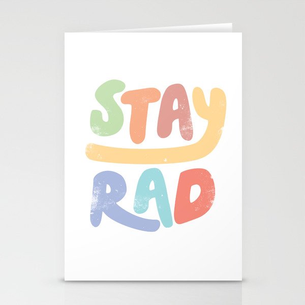 Stay Rad colors Stationery Cards