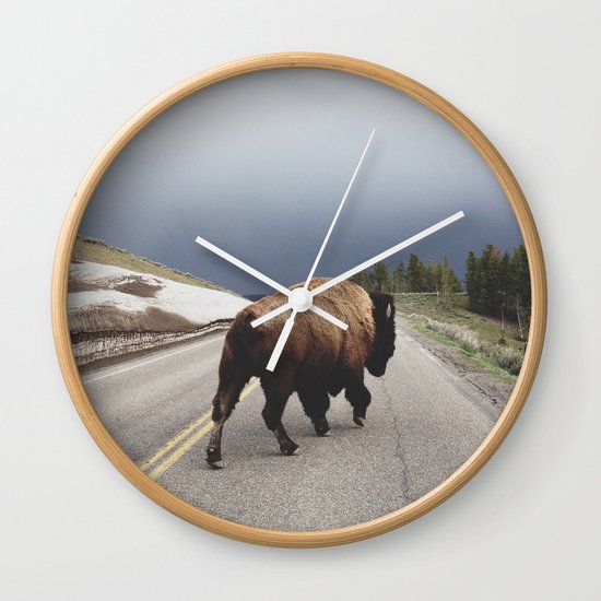 Street Walker Wall Clock