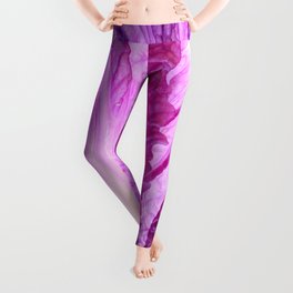 Purple Cabbage Beautiful Vegetable Abstract Patterns By Nature Leggings