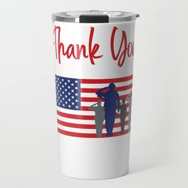 Thank You For Your Service Patriotic Veteran Travel Mug
