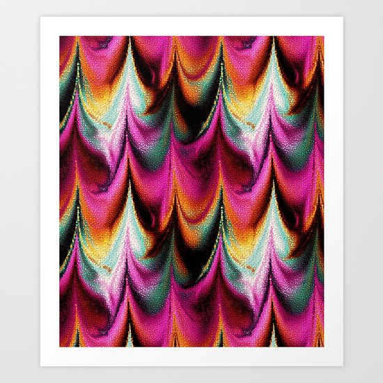 Abstract Feather organic pattern Art Print