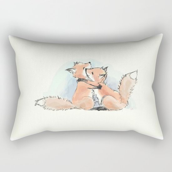 foxes in love Rectangular Pillow