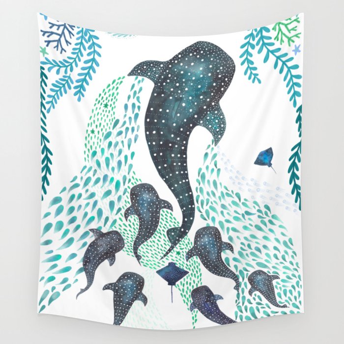 Whale shark tapestry cheap