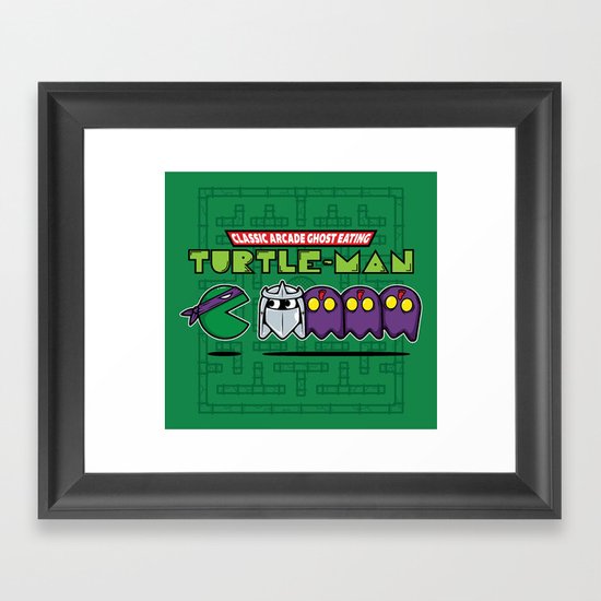 Hero in a Pac-Shell (Donnie) Framed Art Print