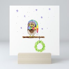 Winter Owl Mini Art Print