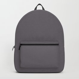 Dark Heliotrope Gray - Grey Solid Color Pairs PPG Cracked Slate PPG1003-6 Backpack