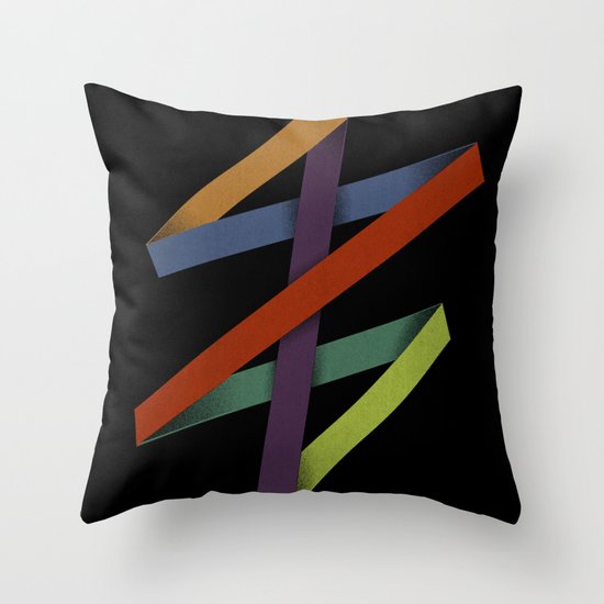 Folded Abstraction Throw Pillow