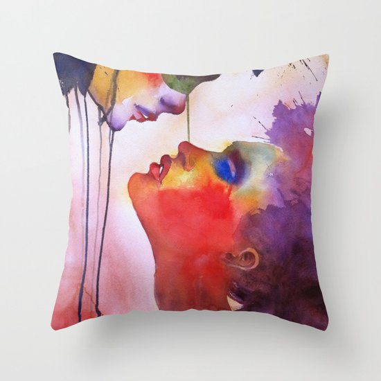 I love you, I hate you Throw Pillow