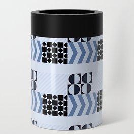 Dancing with Mondrian in Blue Can Cooler