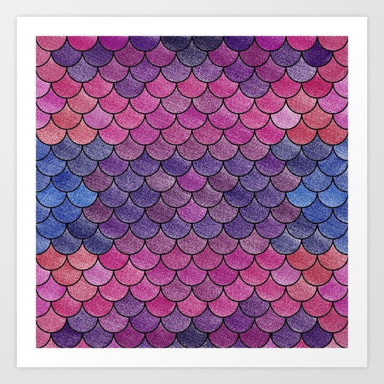 Lovely Pattern V (Glitter Version) Art Print