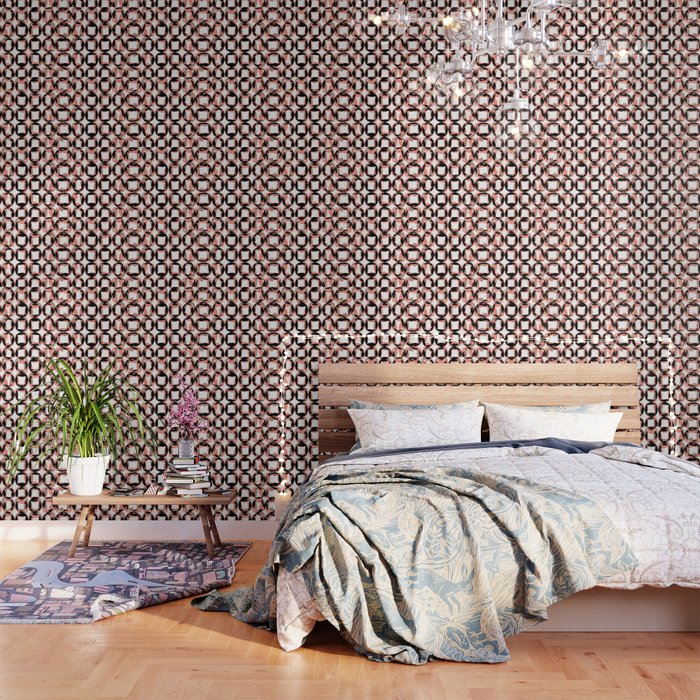 Nordic shape pattern var 5 Wallpaper