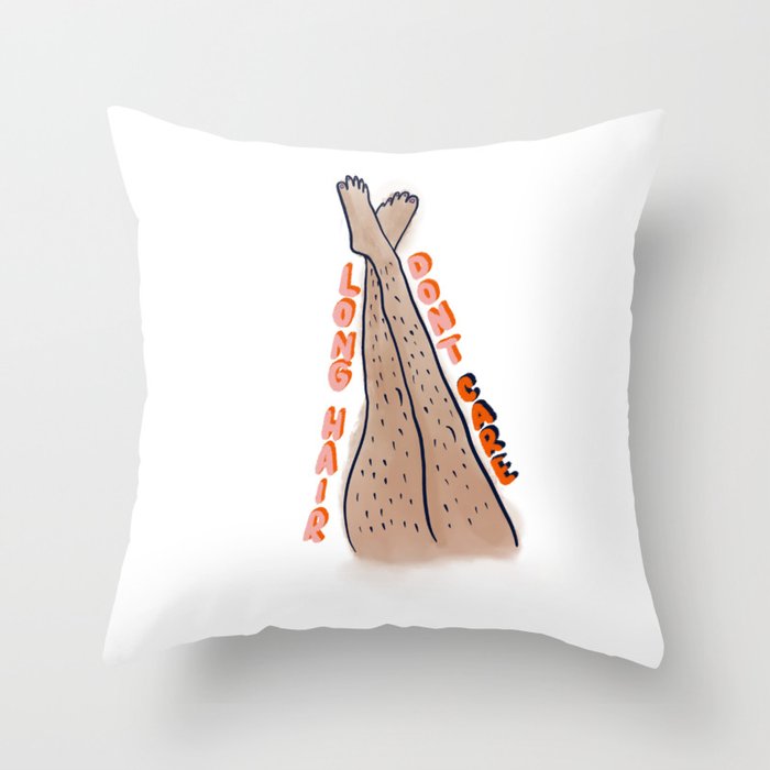 Hairy legs Throw Pillow by agathecad Society6