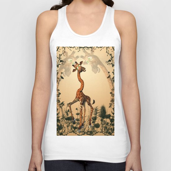 Funny giraffe Unisex Tank Top