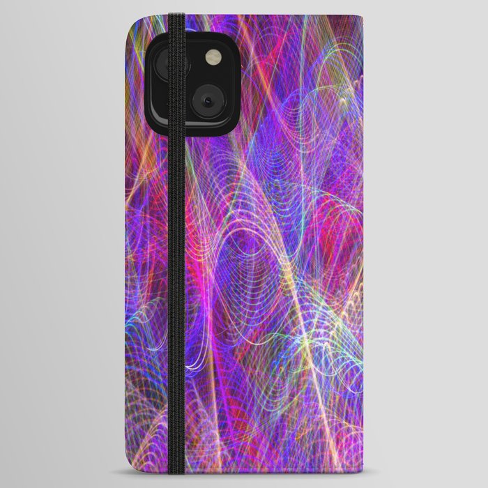 Colorful Neon Lights iPhone Wallet Case