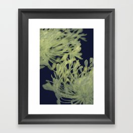 Floral Abstract Blue/Green Art Print Framed Art Print