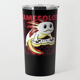 Gamesolotl Funny Axolotl Word Game For Gamers Travel Mug