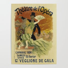 Theatre de l'Opera Carnaval 1896 - Jules Cheret Poster
