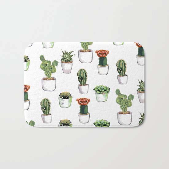Cacti & Pugculents Bath Mat